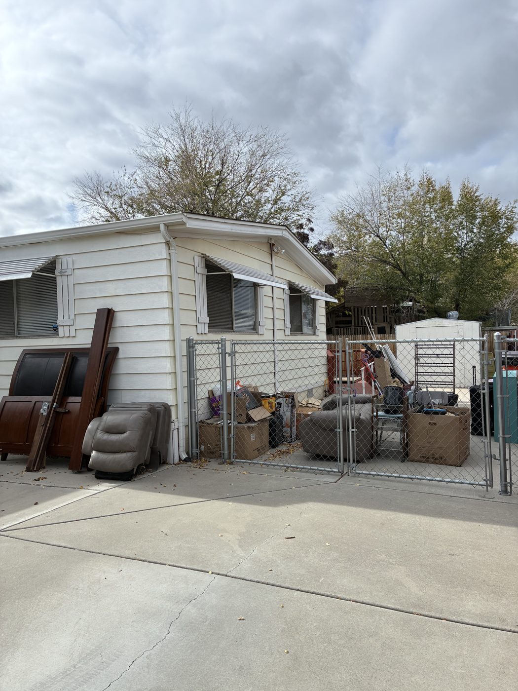 Before: SIDE YARD CLEANOUT